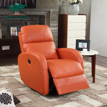 European Style Modern Black Leather Swivel Rocking Massage Recliner Sofa Chair for Seniors