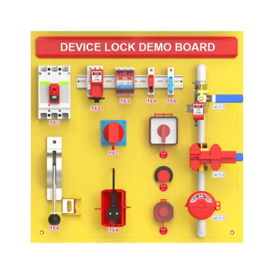 BOZZYS LOTO Simulator: Industrial Process Lockout/Tagout Management Demo Board for Effective Learning