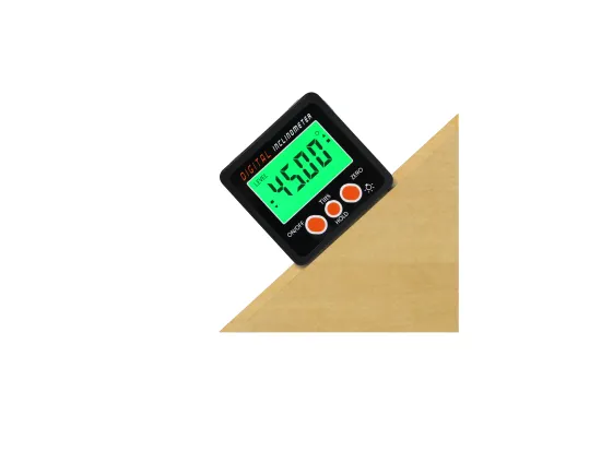 Digital inclinometer with green backlight