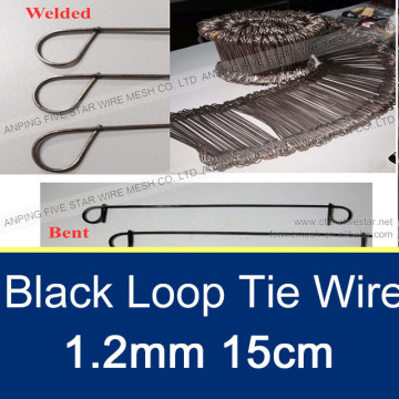 1.2mm Black Annealed Loop Tie Wire Welded or Bent
