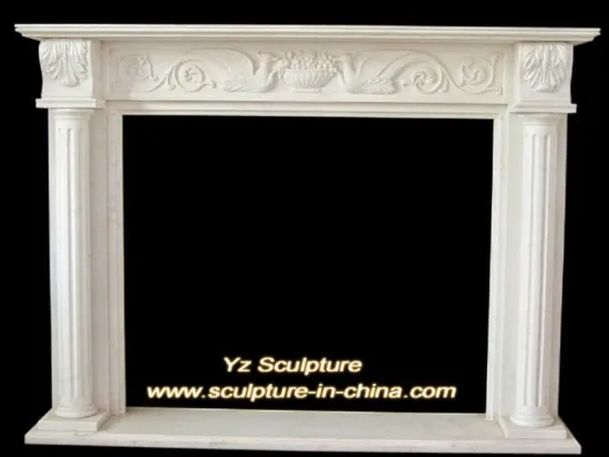 Decorative Marble Stone Fireplace Mantel