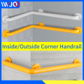 Wall Corner Handrail Bathtub Anti-slip Safety Handle Stainless Steel Bathroom Shower Grab Bars for Elderly Disabled Assist Bar