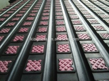 Anti-wear&anti-slip ceramic rubber composite sheet for pulley lining