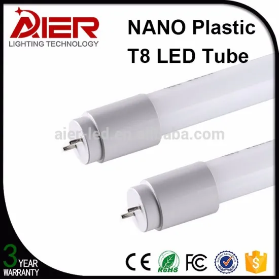 2017 Latest new material Nano Platic T8 led tube light