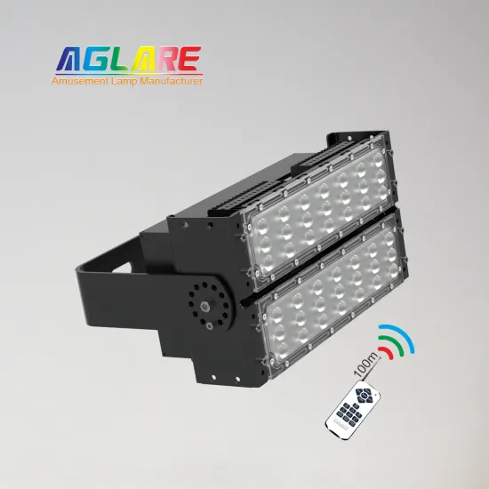 IP65 Waterproof Outdoor Remote Control LED Flood Lights for Amusement Parks and Playgrounds