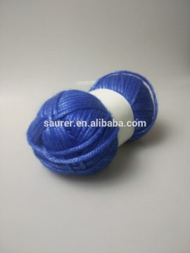 90%polyester 10% wool dyed yarn for weaving