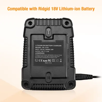 Ridgid 18V Battery Charger - Replacement for AC840087P, R840087, R840083