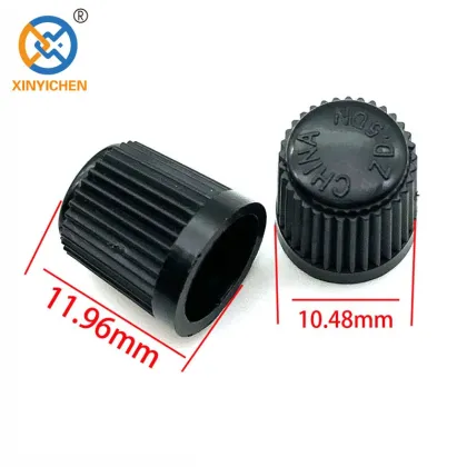 Universal Black Plastic Tire Valve Stem Caps - Tire Valve Covers