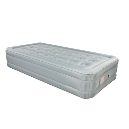 Air bed with built in pump single airbed