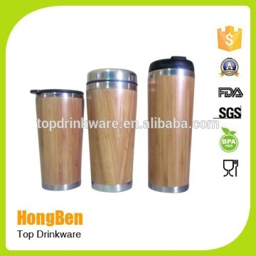 New style bamboo coffee travel mug tea-set without handle