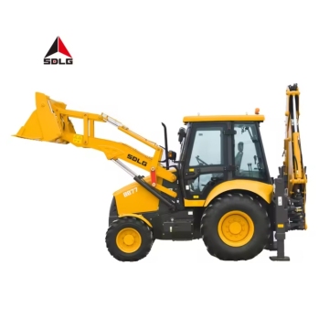 SDLG B877F Mini Articulated Backhoe Loader - 4x4 Drive Excavator for Road Construction