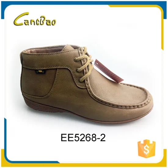 Factory price high quality new style lace-up leather boot