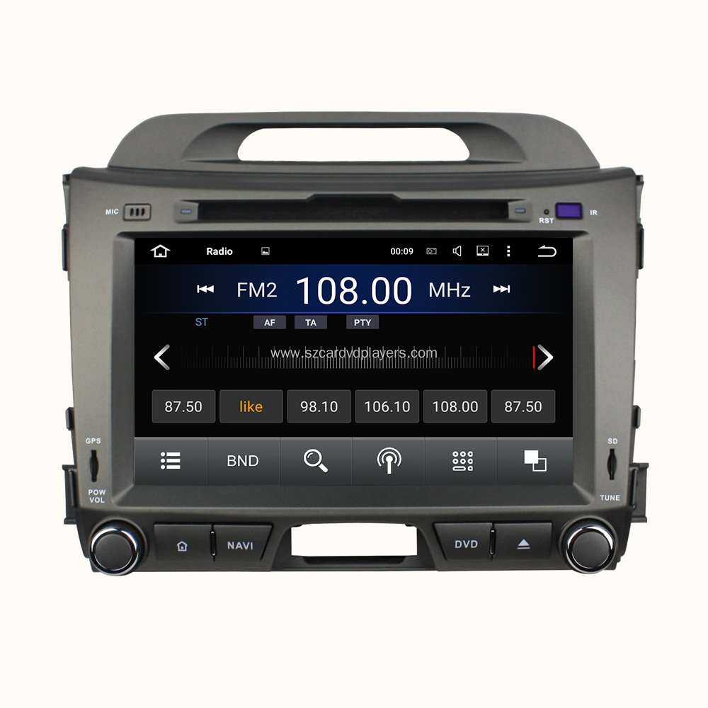 2010-2013 Kia Sportage Android 7.1.1 Aftermarket Radio