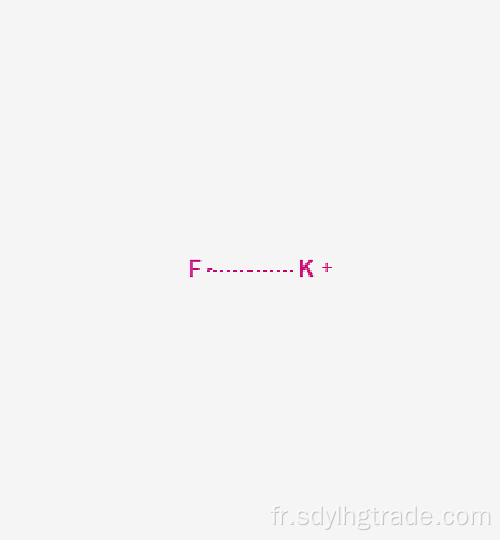 structure 3d de fluorure de potassium