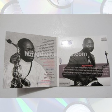 CD/DVD cardboard paper jacket/sleeve 4 panel with printing,