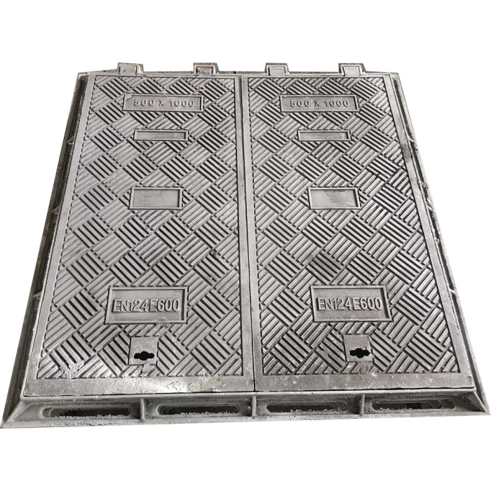 E600 500×1000 mm Double Ductile Iron Manhole Cover