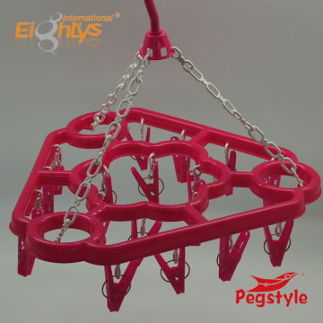 colorful popur triangle shape with 18clips triangle hangers