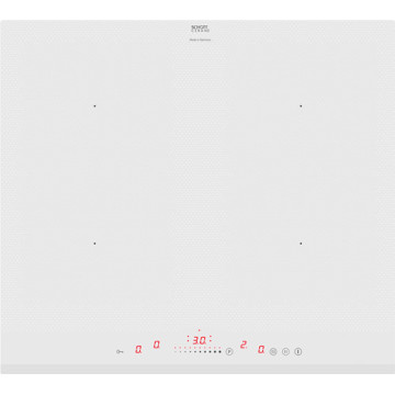 White Induction Hob 4 Zone