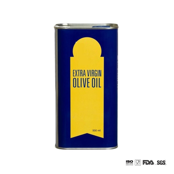 DADI 1.5L Olive Oil Packaging Food-Grade Rectangular Can