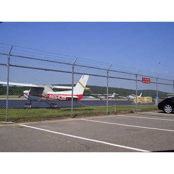 Aeroporto di steccato in acciaio a ovest