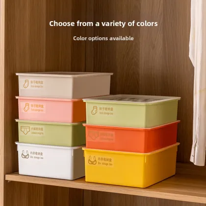 Underwear storage box made of plastic