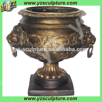 antique brass flower pot BASN-W037