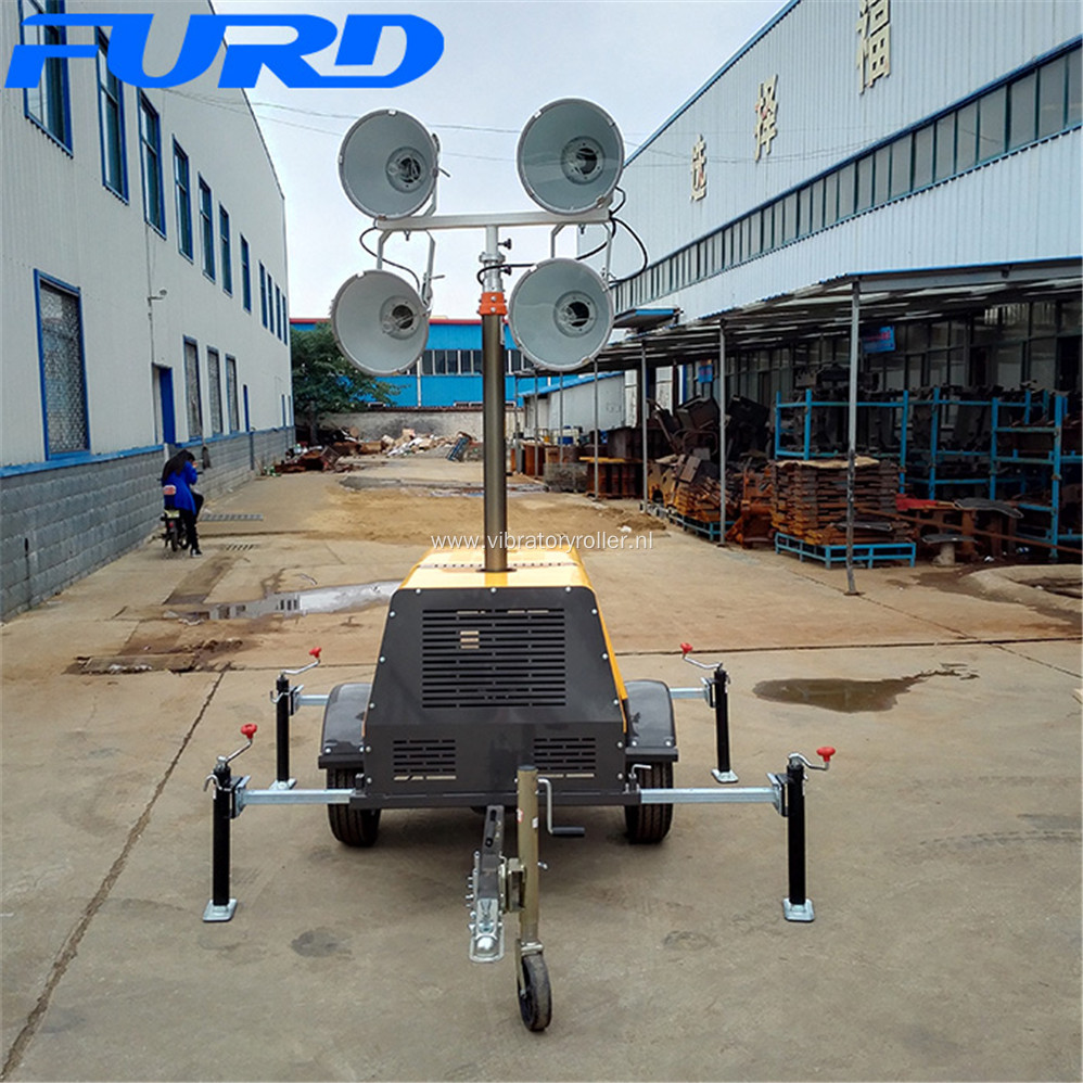 Led Mast Light Tower With Generator