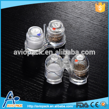 Hot selling compact plastic salt bottle shaker bottle for travel
