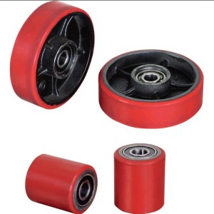 Polyurethane surface Pallet Truck Jack Rollers & Wheels