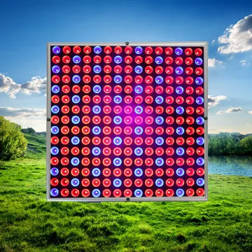 45W LED Grow Light Fixture: Ultra-Slim 225 LED Panel Housing