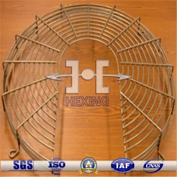 small round stainless steel fan cover