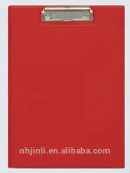 A4 pvc double side red pvc clipboard