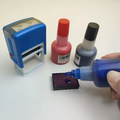 Water-Based Ink for Automatic Trodat Stamp 40ml Bottles - Red, Blue, Black Self Inking Stamp Ink