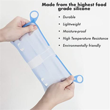 Poche souple en silicone de qualité alimentaire lavable anti-poussière