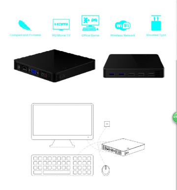 Pocket Mini PC wifi mini PC Ubantu mini pc