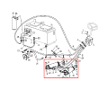 Shantui road roller SR20M steering cylinder 263-76-05000
