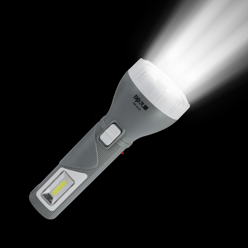 Dual-Function Rechargeable LED Flashlight with Side Light