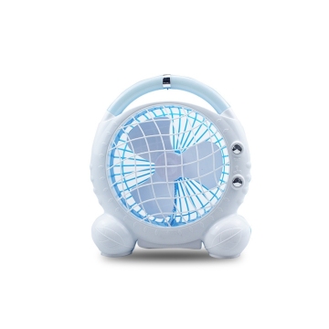 Adjustable Wind and Light Portable Table Fan with LED Lighting for Bedroom, Hotel, Office, Dining Room, Restroom