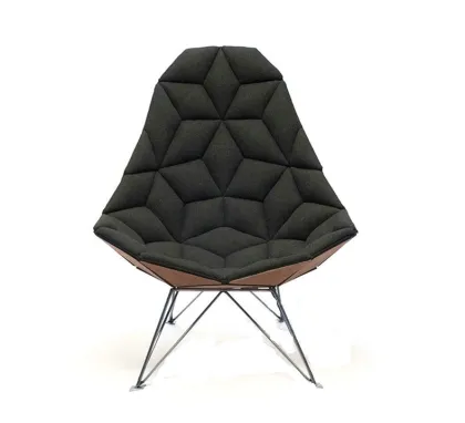 Diamond Shaped Tiles Into Chair for Living Room