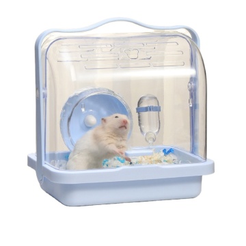 MOFESIPI Transparent Hamster Cage with Complete Accessories for Easy Cleaning