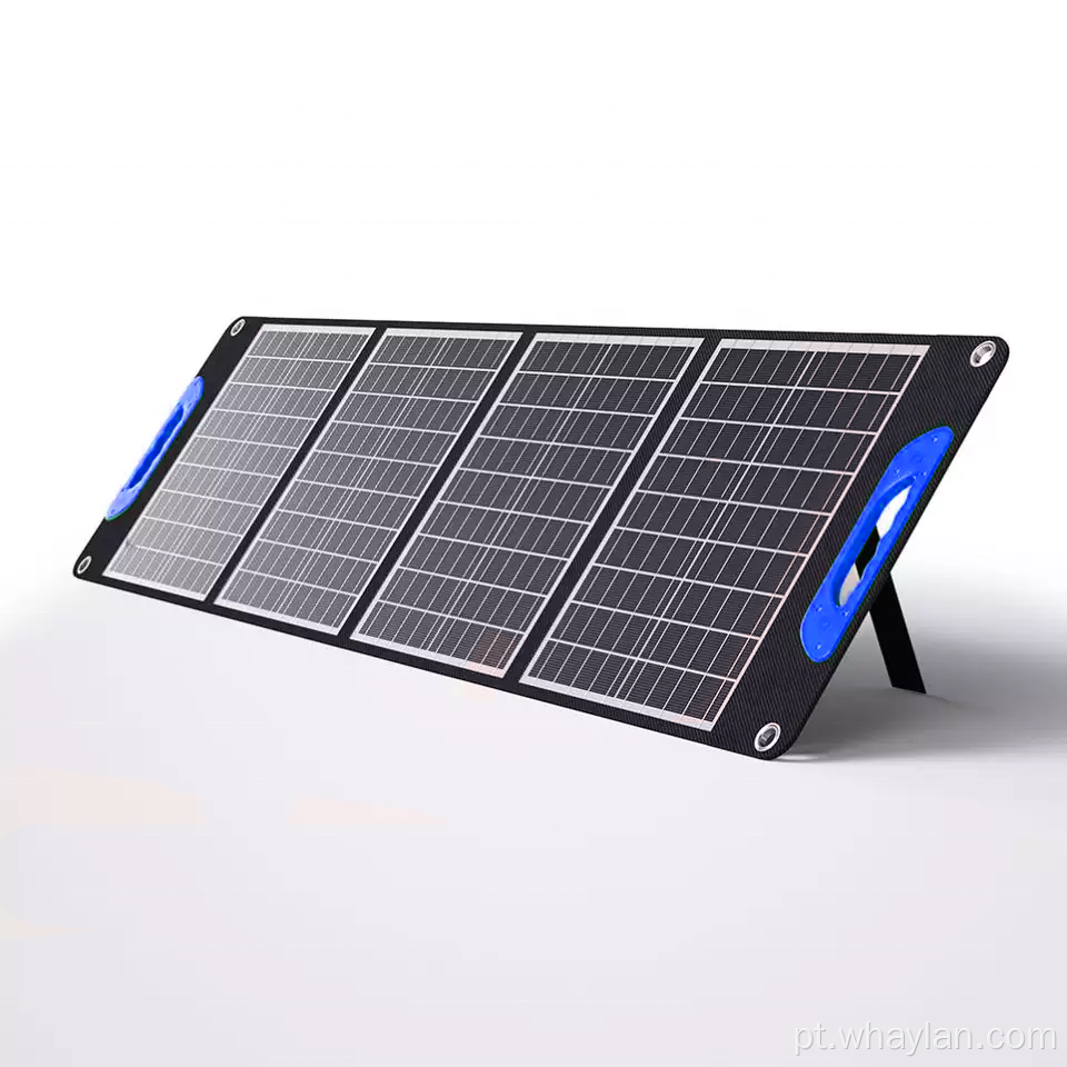 Painel solar dobrável portátil com módulo de bateria mono