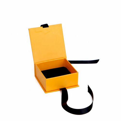 Magnetic Lid Ribbon Custom Jewelry Box