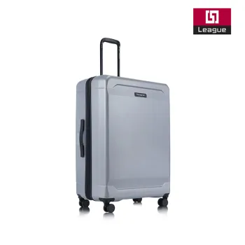 Silver Business PC ABS Spinner Expandable Suitcase