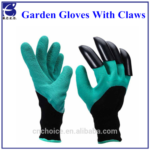 Garden Gloves with Fingertips Claws Quick Easy to Dig and Plant Safe for Rose Pruning Gloves Mittens Digging gloves