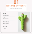 TPR Foam Pet Chew Toy Rasa Ayam Mainan Kaktus Bentuk