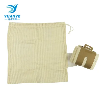 drawstring eco mesh fruit bulk food cotton bags