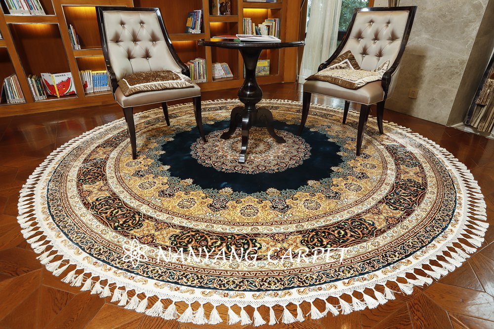 round persian rug
