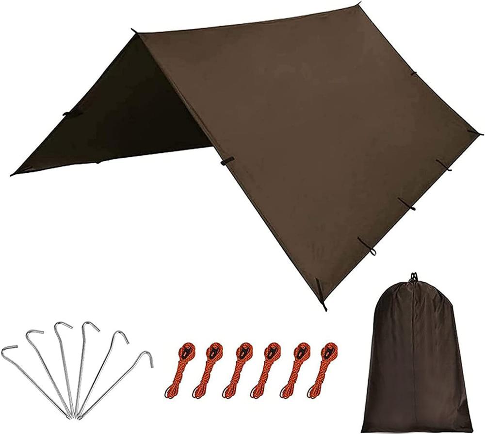 Внешний 10x10 -футовый водонепроницаемый кемпинг брезент палатка дождь дождь