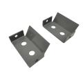 Fabricação de suportes de fixação de chapa de metal para usinagem em forma de L
