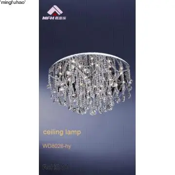 Luxurious lights clear crystal ceiling lamp